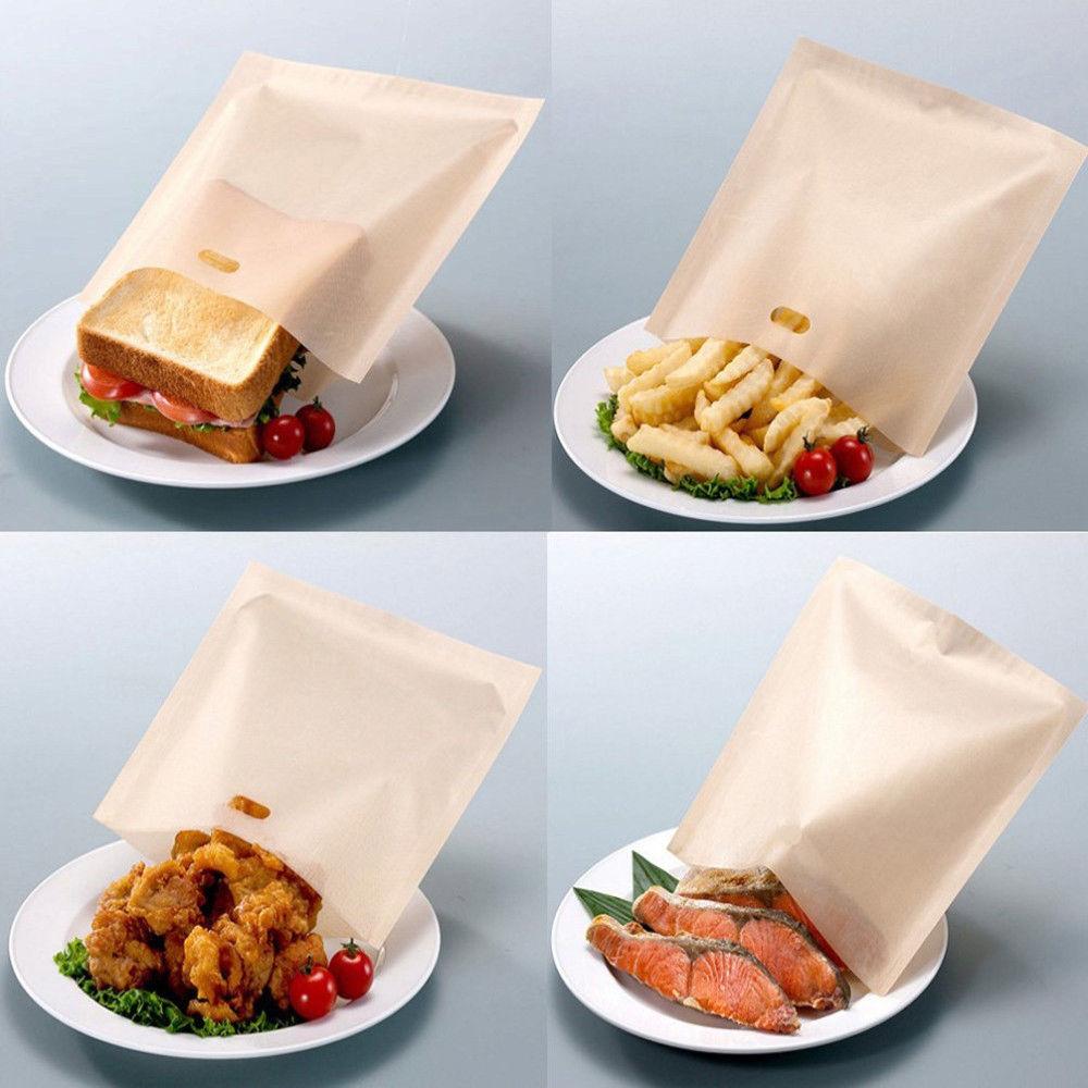 10pcs Toaster Bags Non-stick Baked Toast Bread Bags