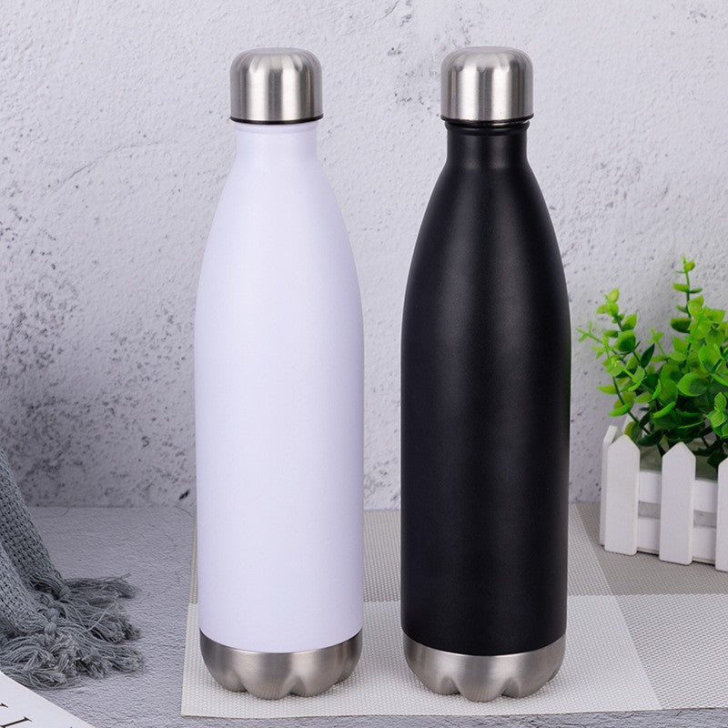 750ml Coke bottle with detachable bottom, outdoor sports water bottle, stainless steel multifunctional thermos cup