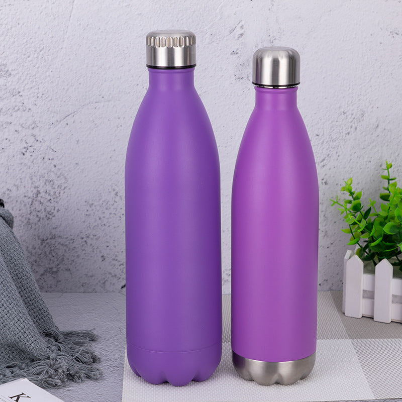 750ml Coke bottle with detachable bottom, outdoor sports water bottle, stainless steel multifunctional thermos cup