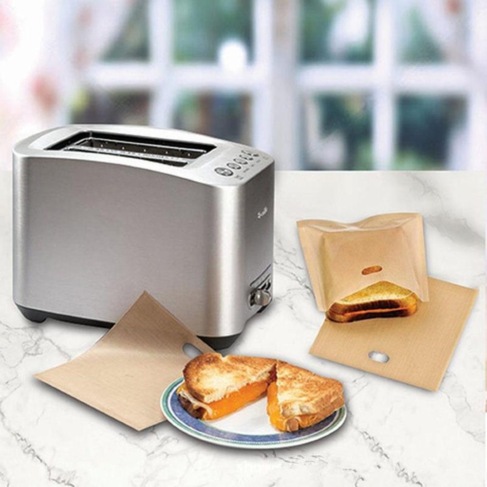 10pcs Toaster Bags Non-stick Baked Toast Bread Bags