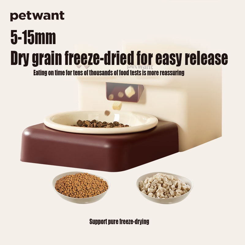 3.5L wireless pet automatic feeder Paiwang patent cross-border spot mobile app remote cat and dog feeding machine