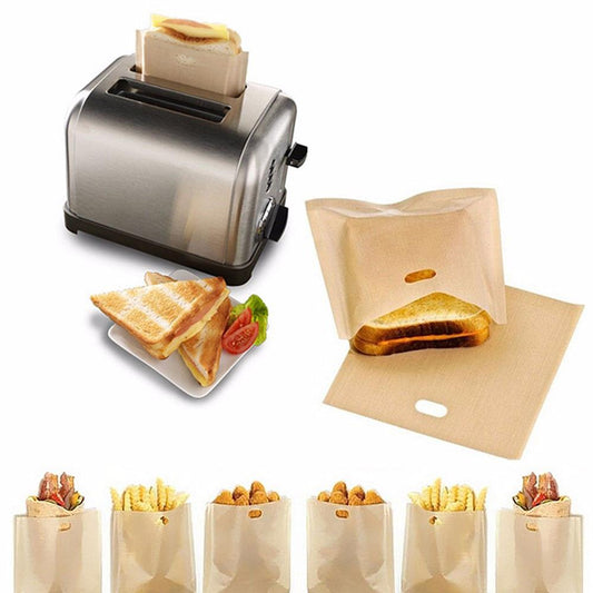 10pcs Toaster Bags Non-stick Baked Toast Bread Bags